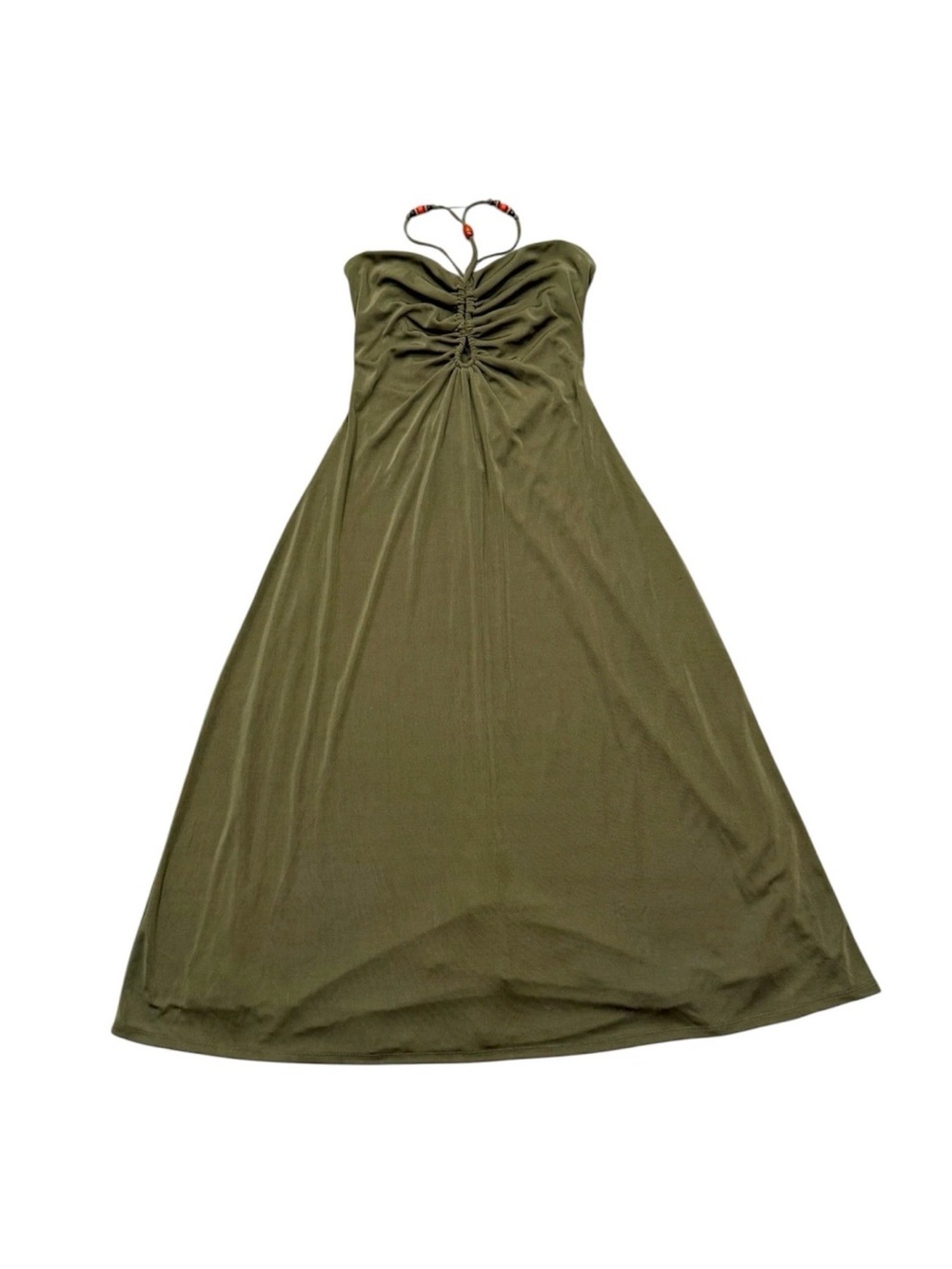 New Jason Wu Strapless Halter Maxi Dress Bead Accent Size M